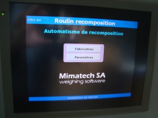 Écran tactile dosage