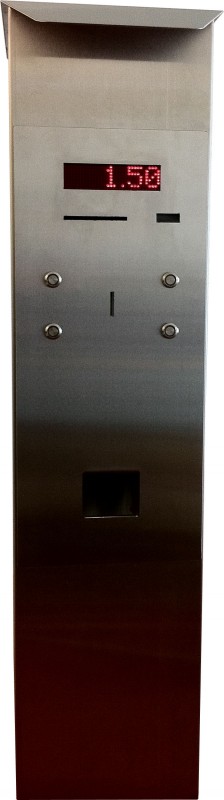 Borne de paiement vue de face